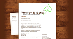 Desktop Screenshot of pfefferundsalz-marburg.de