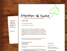 Tablet Screenshot of pfefferundsalz-marburg.de